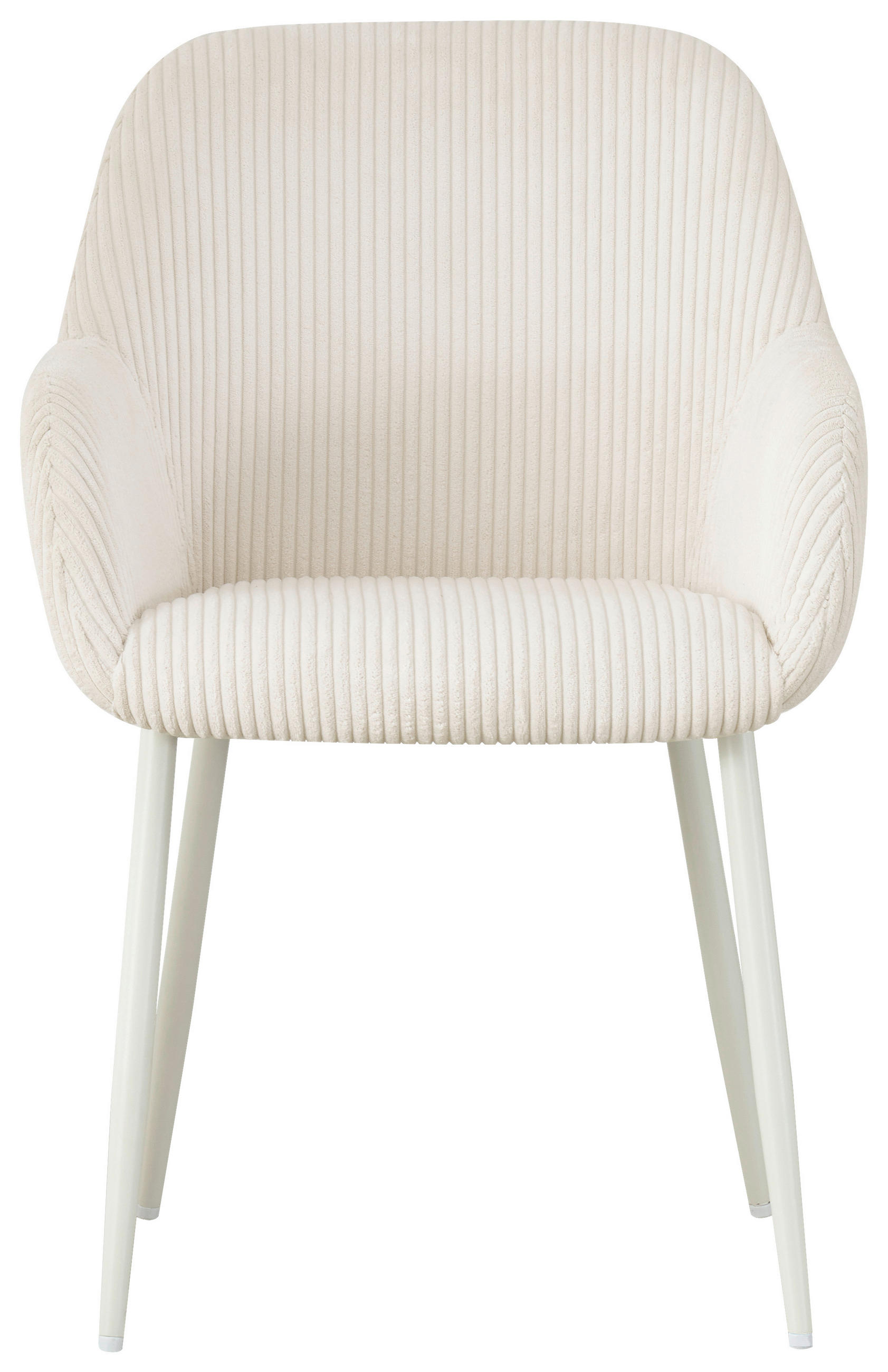 ŽIDLE S PODRUČKAMI, železo, manšestr, bílá - bílá, Design, kov/textil (57,5/84/61cm) - Xora