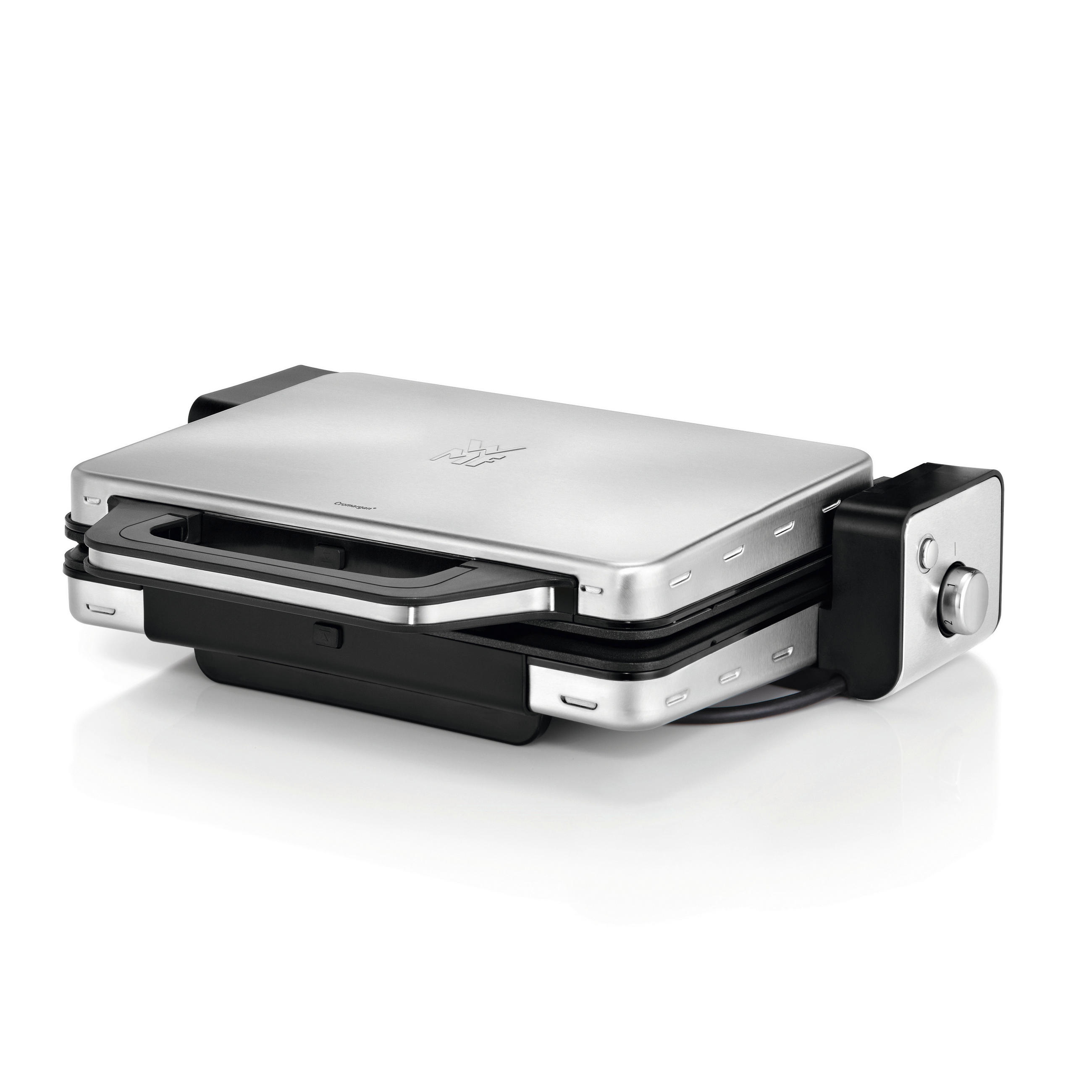 KONTAKTGRILL LONO  - Silberfarben/Schwarz, Design, Metall (45/13,6/36,6cm) - WMF