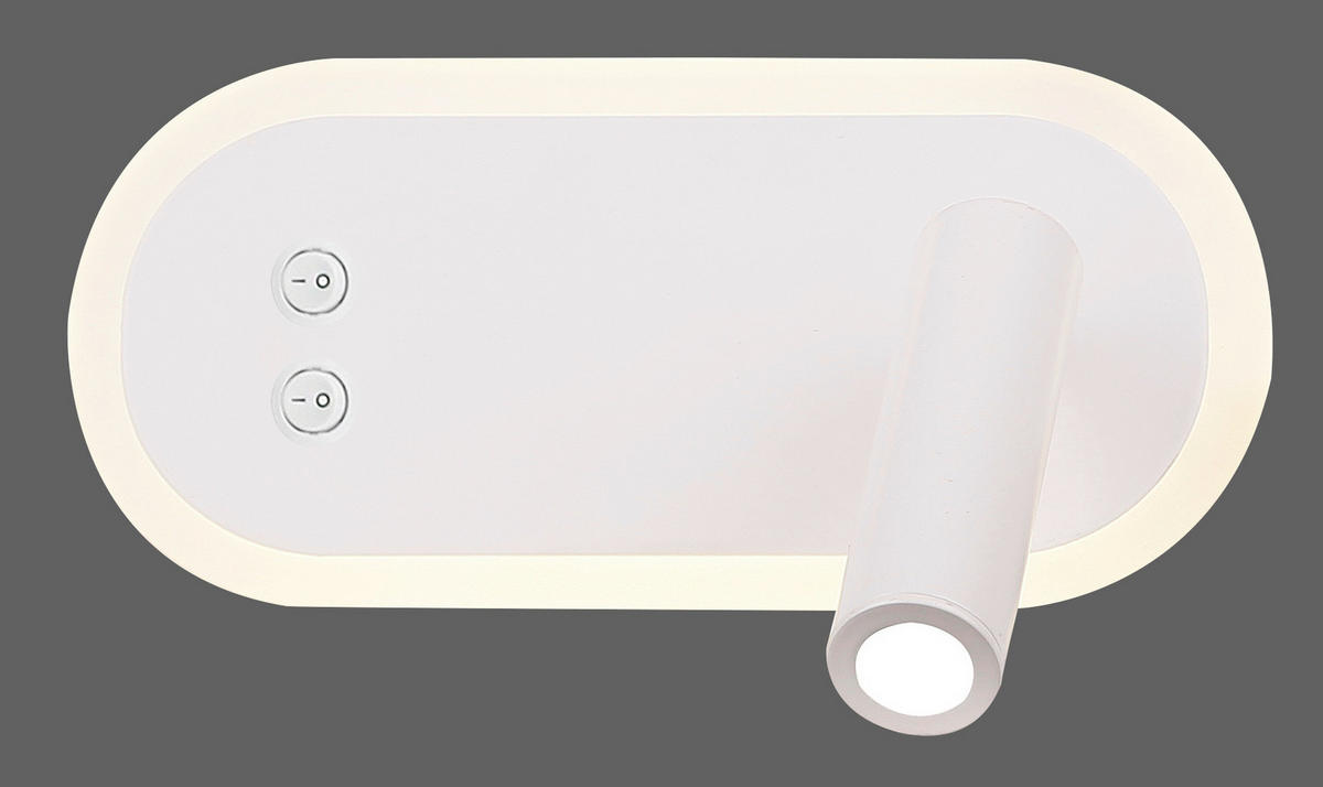 WANDLEUCHTE 13/20/9.5 cm   - Weiß, KONVENTIONELL, Metall (13/20/9.5cm)