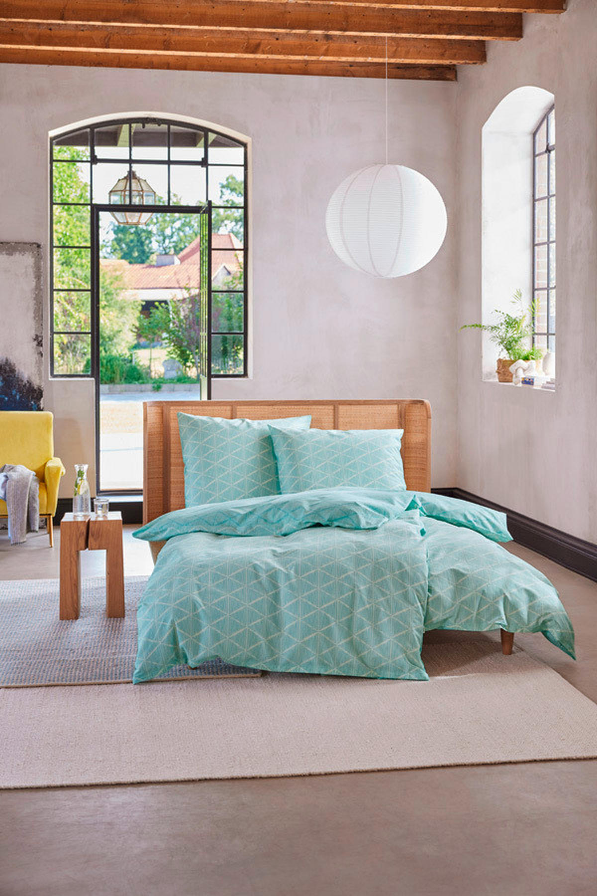 WENDEBETTWÄSCHE E-Julien Renforcé 135/200 cm  - Mintgrün, Basics, Textil (135/200cm) - Esprit