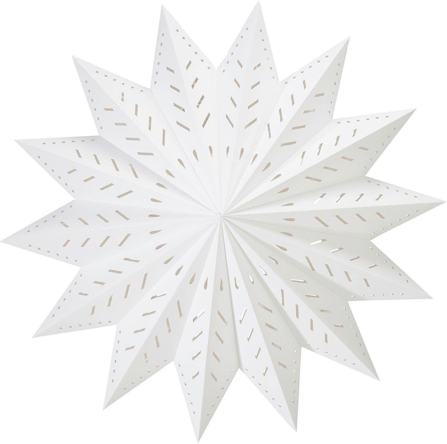 LEUCHTENSCHIRM - Weiß, KONVENTIONELL, Papier (50cm)