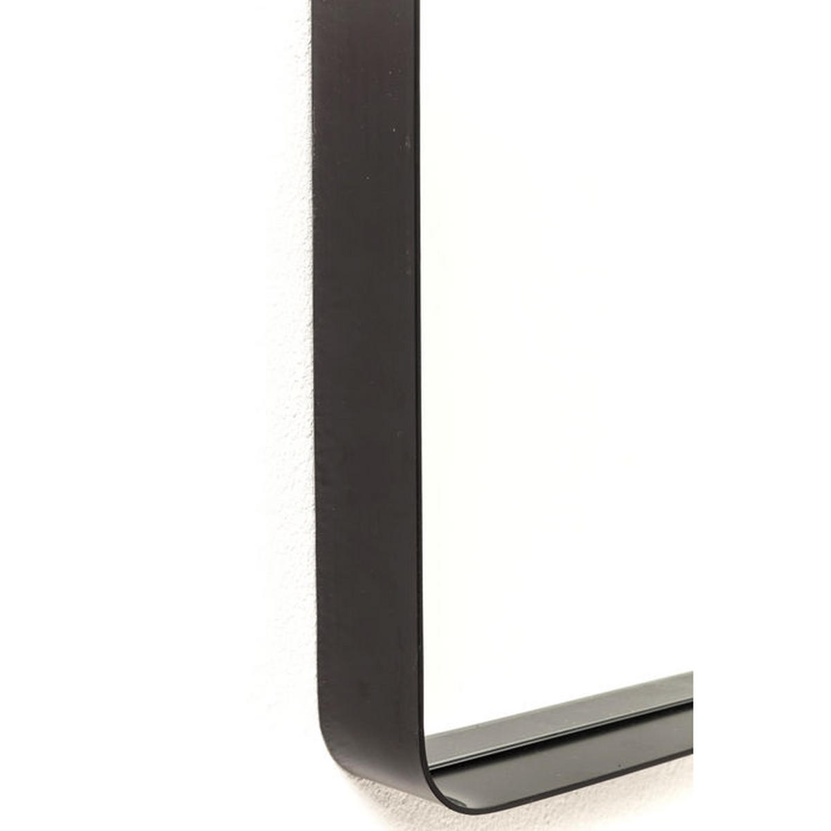 WANDSPIEGEL 80/200/5 cm    in rechteckig  - Schwarz, LIFESTYLE, Glas/Metall (80/200/5cm) - Kare-Design