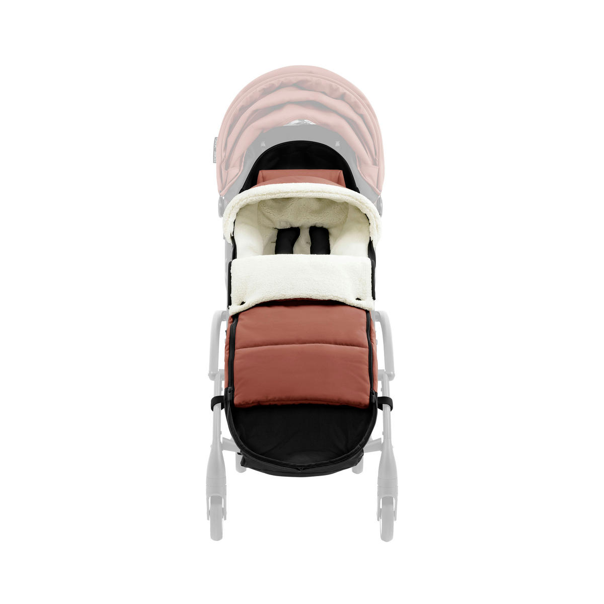 BUGGY-FUSSSACK  - Dunkelrosa, Basics, Textil (89/18,5/5cm) - Stokke