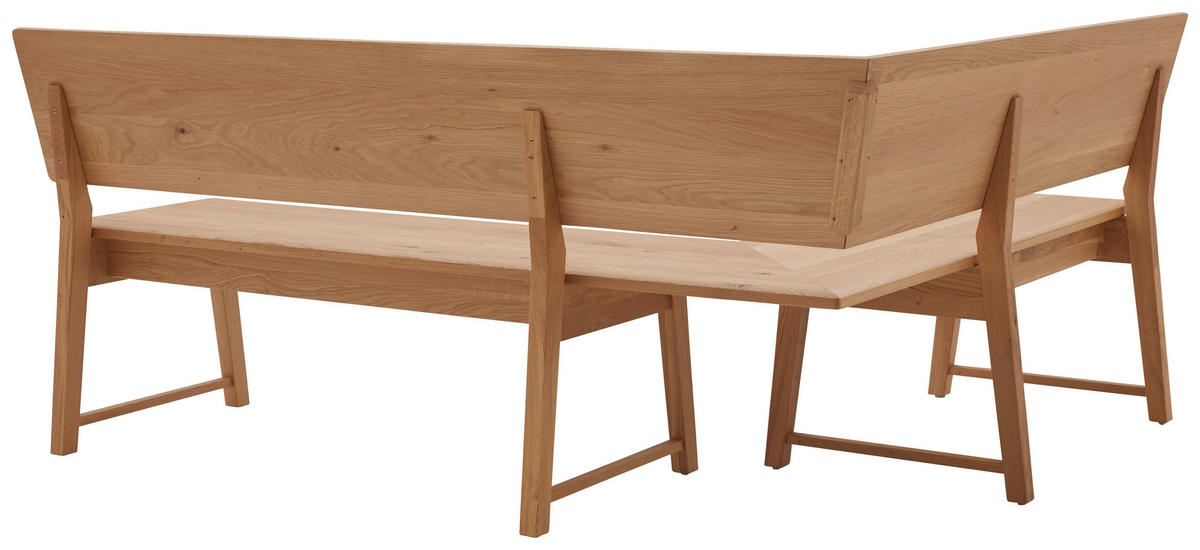 ECKBANK 150/190 cm Eichefarben Wildeiche massiv Holz   - Eichefarben, KONVENTIONELL, Holz (150/190cm) - Valnatura