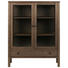 VITRINE in furniert Eiche Dunkelbraun - Dunkelbraun/Schwarz, KONVENTIONELL, Glas/Holz (110/145,5/37cm) - Carryhome VITRINE in furniert Eiche Dunkelbraun - Dunkelbraun/Schwarz, KONVENTIONELL, Glas/Holz (110/145,5/37cm) - Carryhome