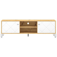 LOWBOARD  in 183,4/55,2/40 cm  - Schwarz/Weiß, Design, Holzwerkstoff/Metall (183,4/55,2/40cm) - Boxxx