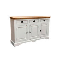 SIDEBOARD  150/90/40 cm 3 Schublade(n)  - Schwarz/Weiß, KONVENTIONELL, Holz/Holzwerkstoff (150/90/40cm) - MID.YOU