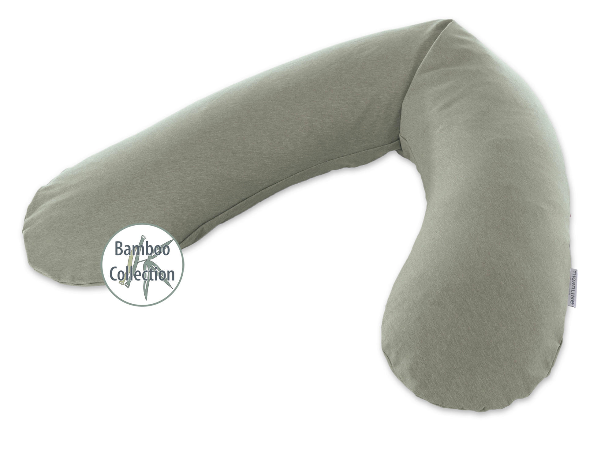JASTUK ZA DOJENJE 190 cm - siva/zelena, Basics, tekstil (190cm) - Trendline