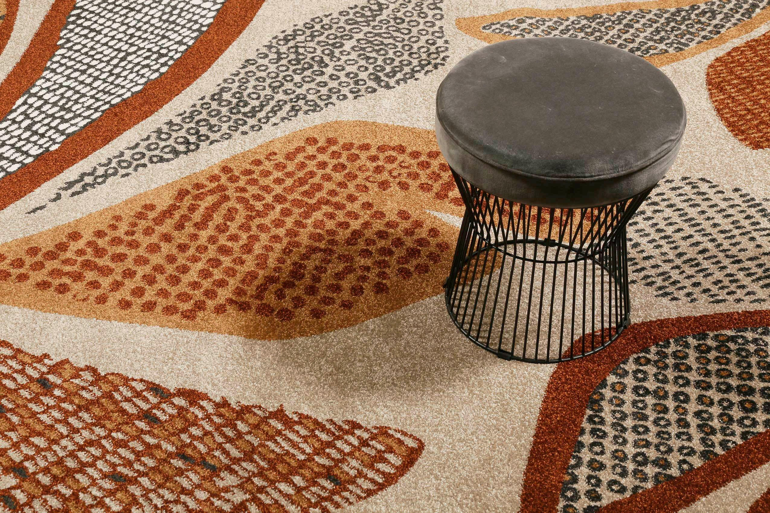 Thumbnail - Esprit Webteppich Hazel, Braun, Textil, Floral, rechteckig, 133x200 cm, Textiles Vertrauen - Oeko-Tex®, für Fußbodenheiz...