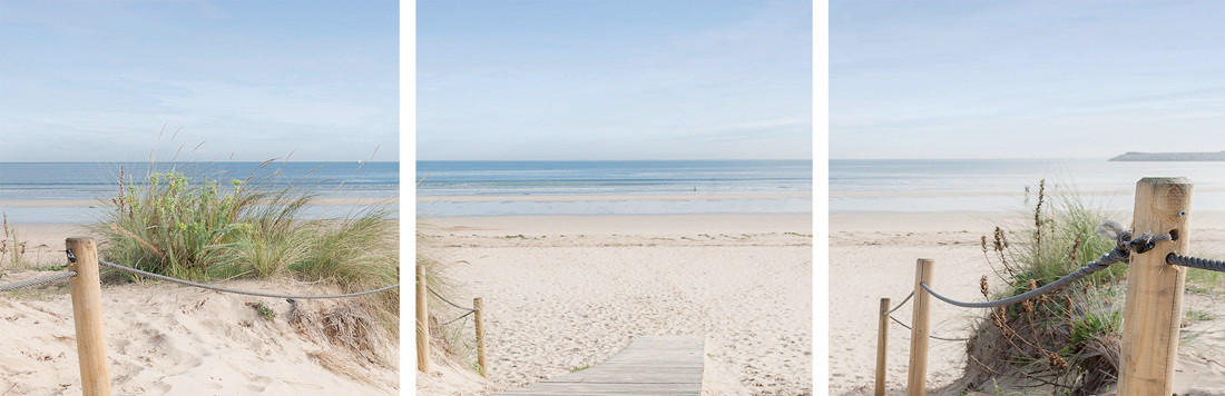 GLASBILD Strand & Meer  - Multicolor, KONVENTIONELL, Glas (30/90/1,40cm) - Euroart