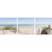 GLASBILD Strand & Meer  - Multicolor, KONVENTIONELL, Glas (30/90/1,40cm) - Euroart