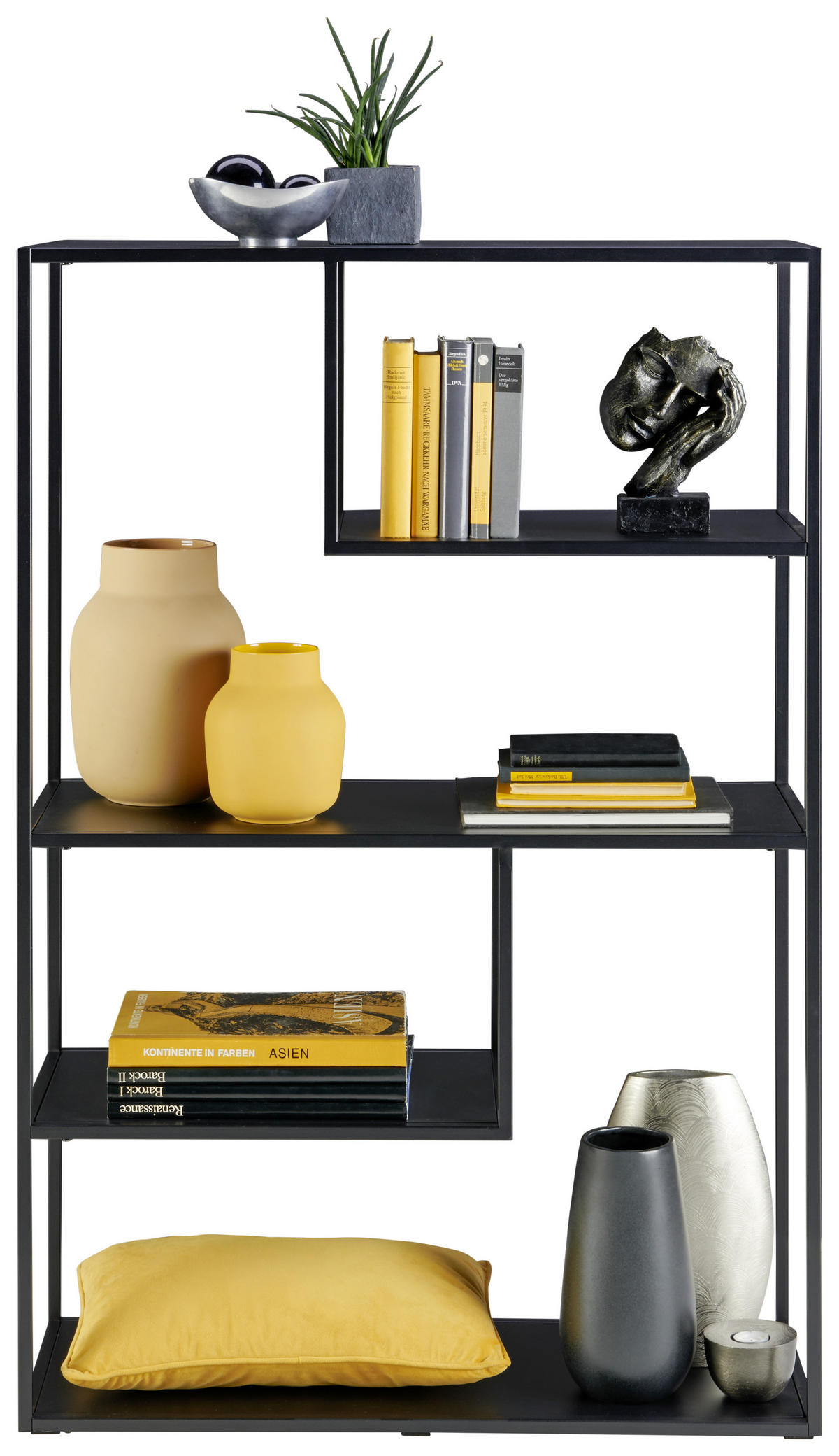 REGAL  85/126/35 cm Schwarz  - Schwarz, Trend, Metall (85/126/35cm) - home24