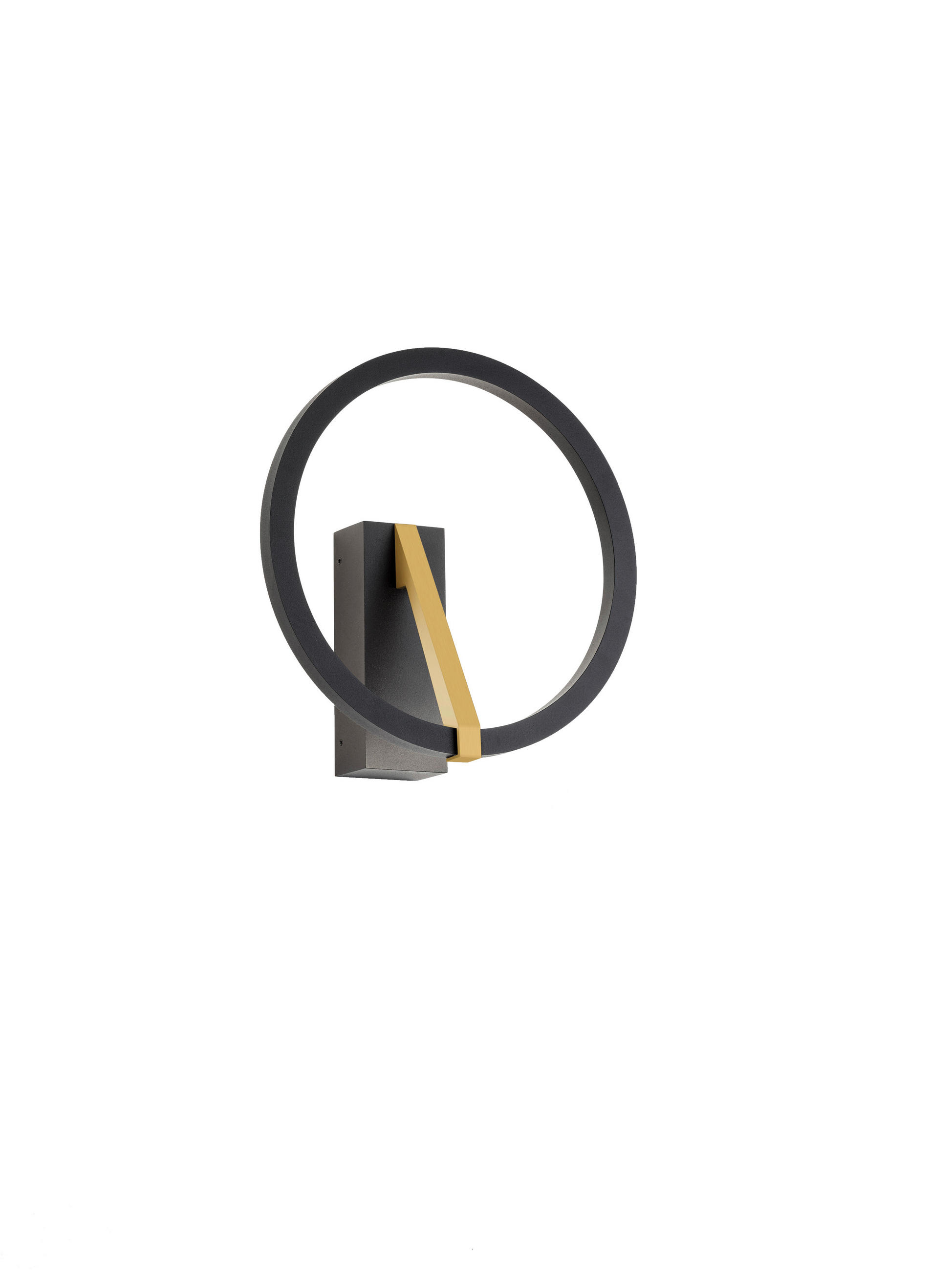 LED-WANDLEUCHTE Elara 22/10 cm   - Goldfarben/Schwarz, Design, Kunststoff/Metall (22/10cm) - Helestra