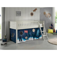 SPIELBETT Kiefer massiv 90/200 cm Weiß  - Naturfarben/Weiß, ROMANTIK / LANDHAUS, Holz (90/200cm) - Vipack