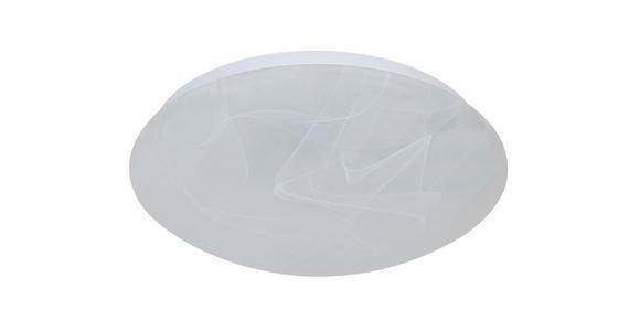 LED-DECKENLEUCHTE 26/8 cm - Alabasterfarben/Weiß, Basics, Kunststoff/Metall (26/8cm) - Boxxx