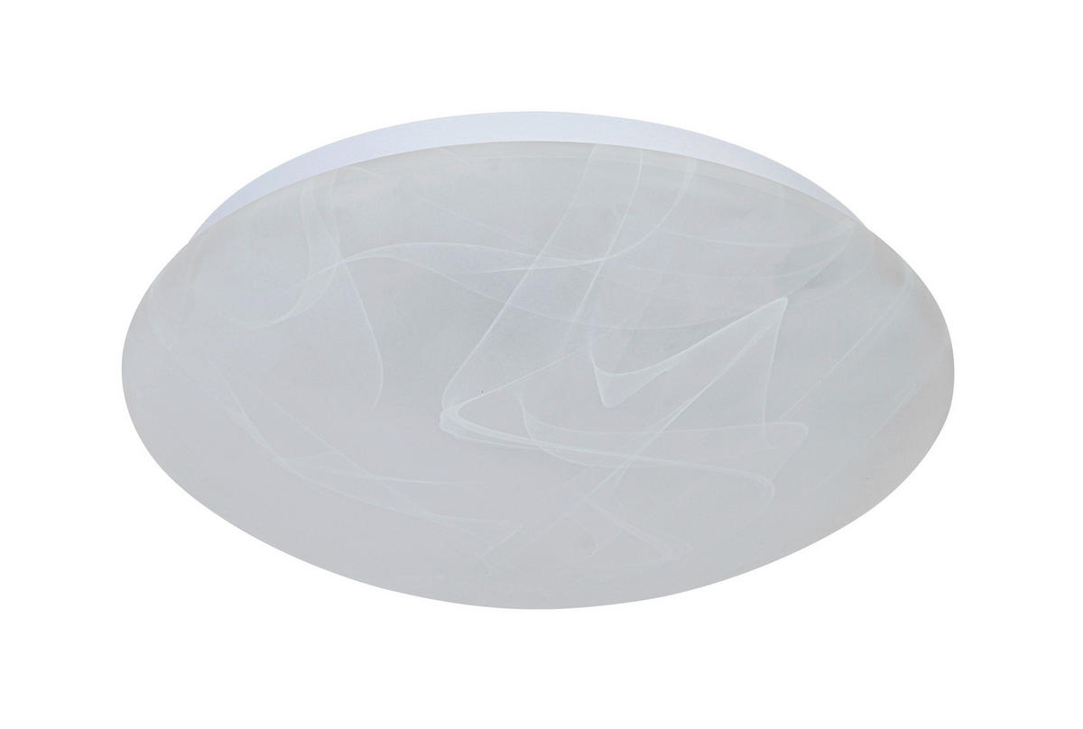 STROPNÍ LED SVÍTIDLO, 26/8 cm  - bílá/alabastrová, Basics, kov/plast (26/8cm) - Boxxx