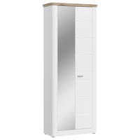 GARDEROBENSCHRANK  in 79/204/37 cm  - Weiß, LIFESTYLE, Holzwerkstoff/Kunststoff (79/204/37cm) - MID.YOU