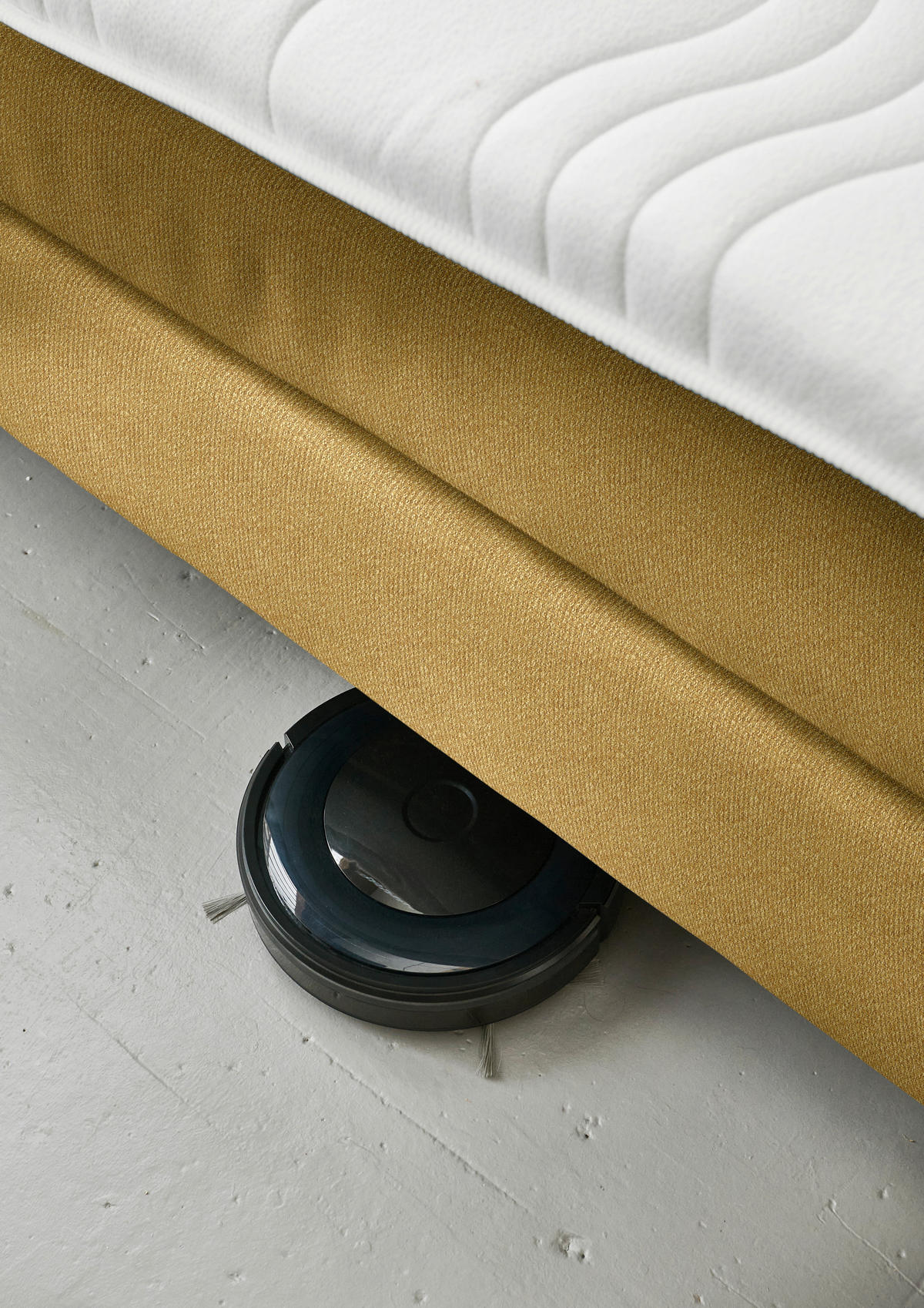 BOXSPRINGBETT 180/200 cm  in Currygelb  - Currygelb/Schwarz, MODERN, Kunststoff/Textil (180/200cm) - Beldomo - Sleep