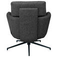 RELAXSESSEL in Metall, Textil Schwarz, Dunkelgrau  - Dunkelgrau/Schwarz, Design, Textil/Metall (73/86/83cm) - Dieter Knoll