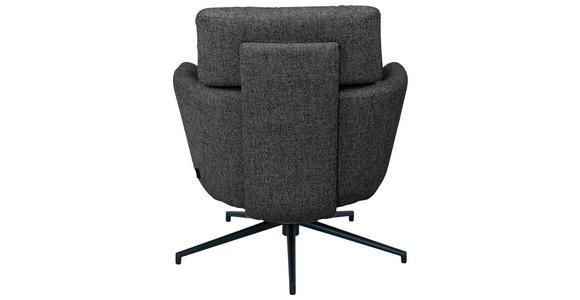 RELAXSESSEL in Metall, Textil Schwarz, Dunkelgrau  - Dunkelgrau/Schwarz, Design, Textil/Metall (73/86/83cm) - Dieter Knoll
