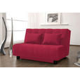 SCHLAFSOFA  in Rot  - Rot/Schwarz, Design, Textil/Metall (145/92/102cm) - Novel