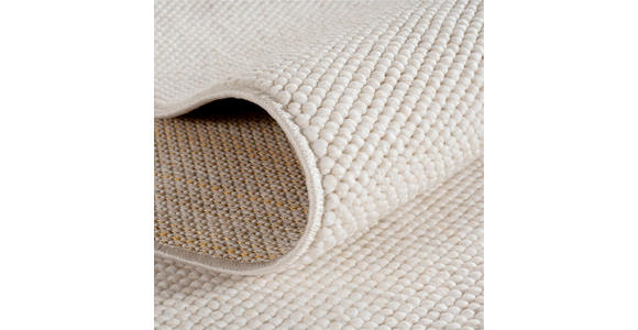 FLACHWEBETEPPICH 60/110 cm HELIX Creme  - Creme, Basics, Kunststoff/Textil (60/110cm) - Novel