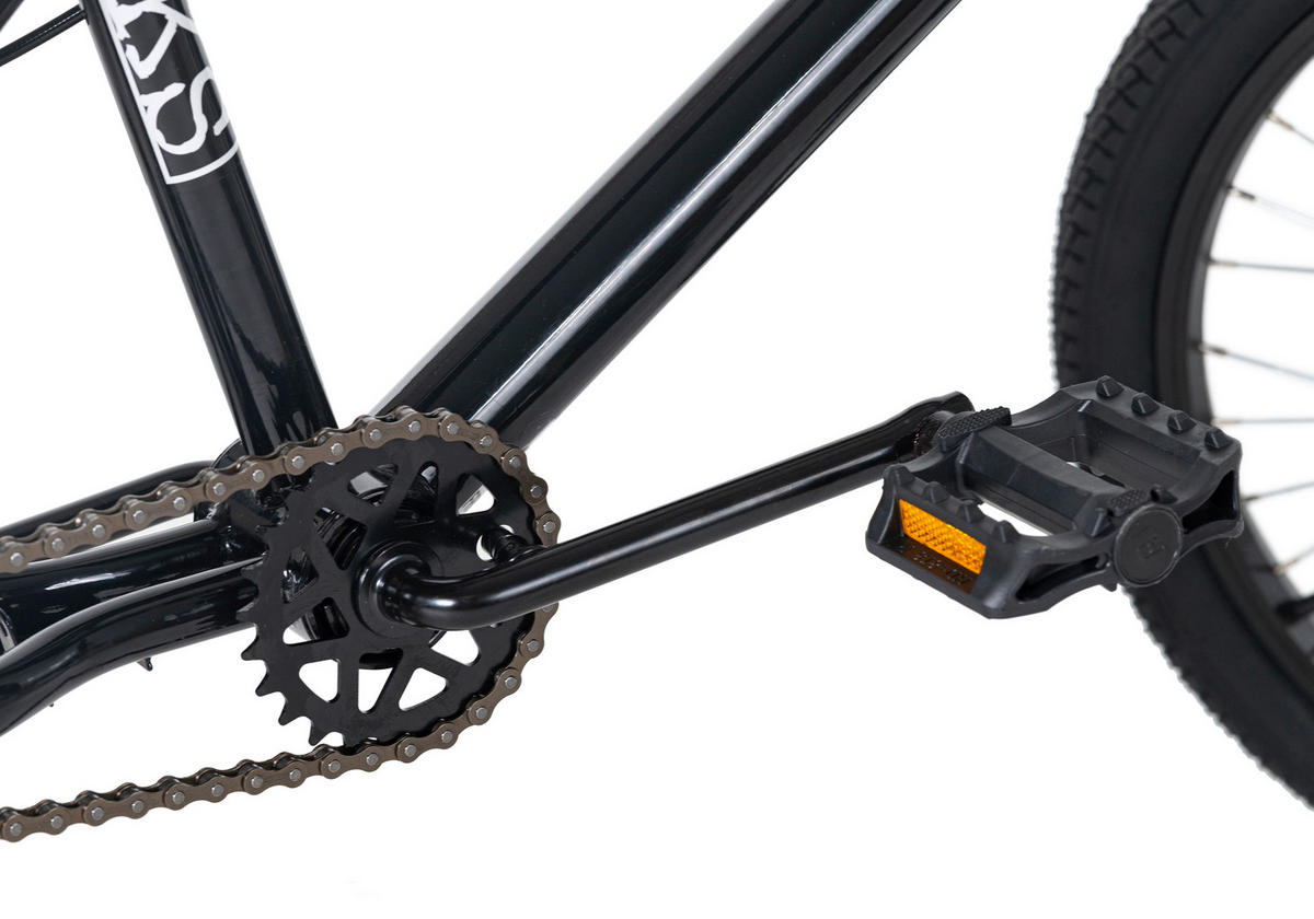 BMX 20 Zoll FREESTYLE 519B  - Schwarz, Basics, Metall (70/100/70cm) - Atrigo