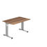 SCHREIBTISCH - Silberfarben/Zwetschgefarben, KONVENTIONELL, Holzwerkstoff/Metall (120/65-85/80cm) SCHREIBTISCH - Silberfarben/Zwetschgefarben, KONVENTIONELL, Holzwerkstoff/Metall (120/65-85/80cm)