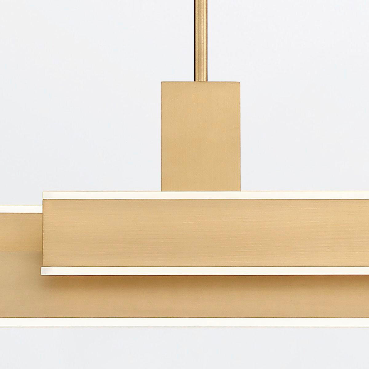 LED-HÄNGELEUCHTE 33/114,5/10 cm    - Goldfarben, Design, Kunststoff/Metall (33/114,5/10cm) - Elstead Lighting
