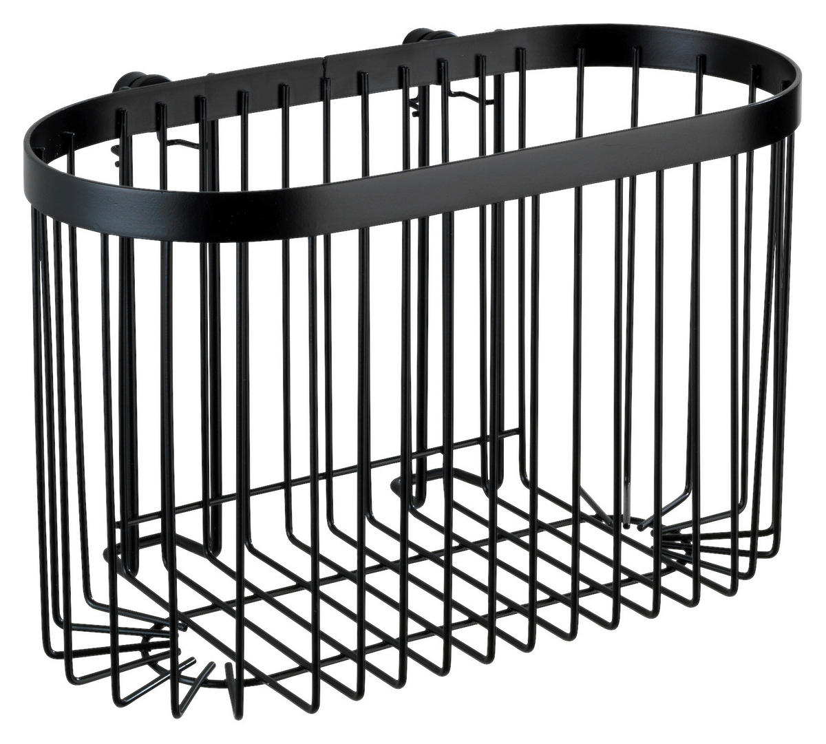 DUSCHKORB - Schwarz, Basics, Metall (27/17/15cm) - Wenko