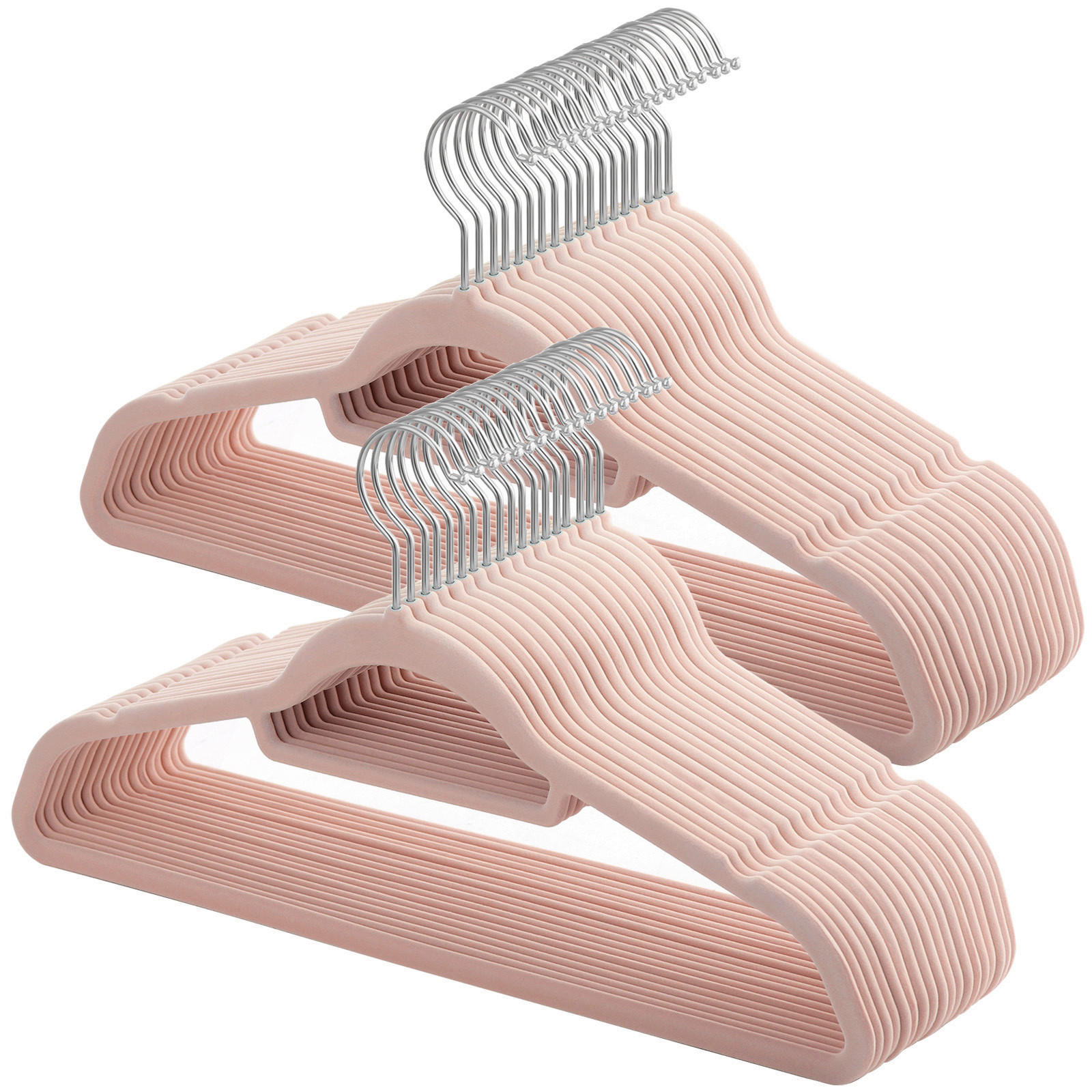 KLEIDERBÜGEL Metall, Kunststoff  - Rosa, Basics, Kunststoff/Metall (42,7/22/0,6cm)