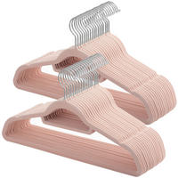 KLEIDERBÜGEL Metall, Kunststoff  - Rosa, Basics, Kunststoff/Metall (42,7/22/0,6cm)