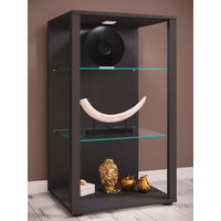 VITRINA 52/90/44 cm   - crna/antracit, Moderno, staklo/drvni materijal (52/90/44cm) - MID.YOU