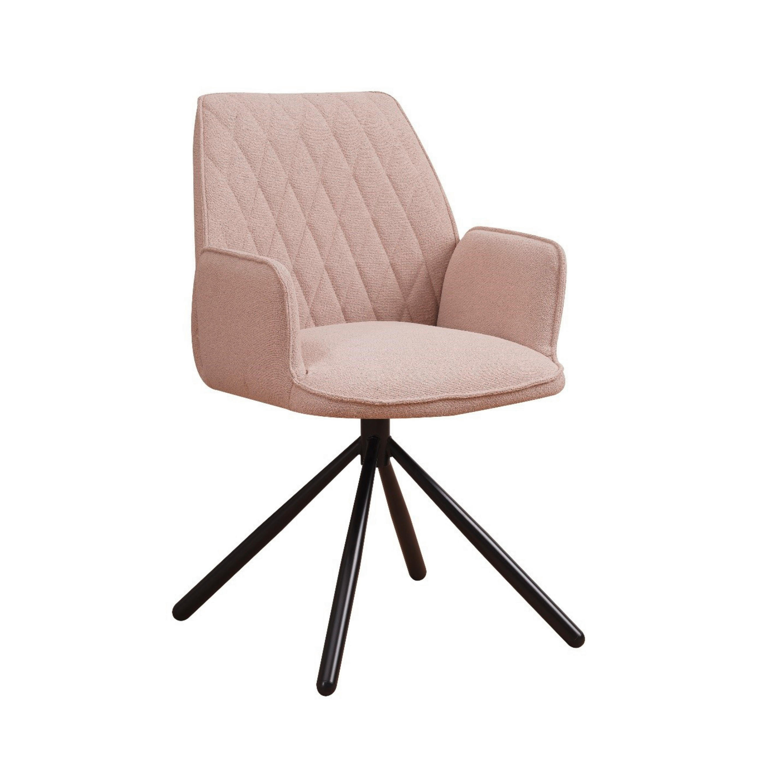 SADA STOLIČIEK S PODRÚČKAMI 2 kus - čierna/koňaková, Modern, kov/textil (56/97/53cm) - MID.YOU