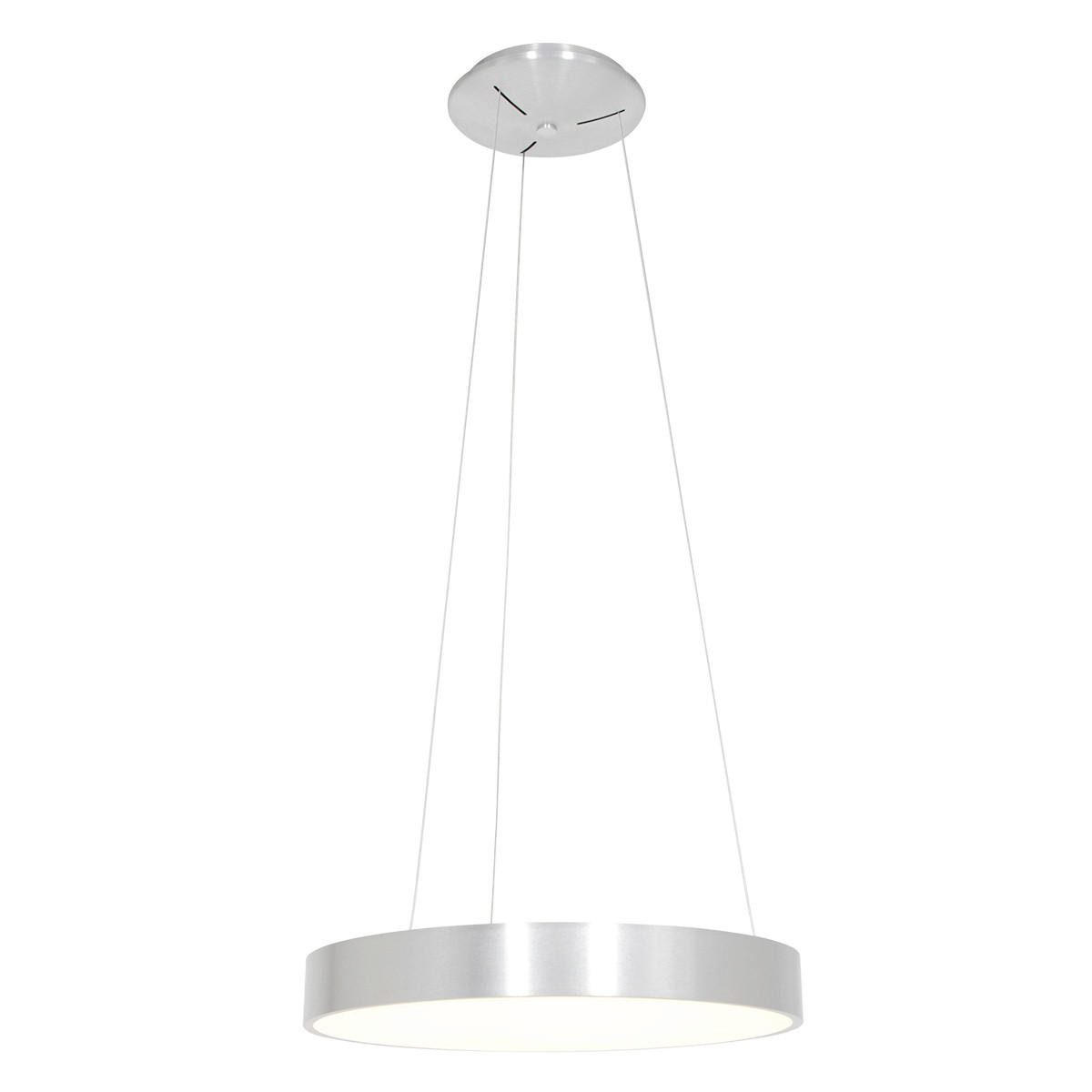 XXXLutz Pendelleuchte Ringlede Edelstahl 165 cm