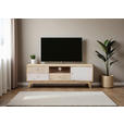 LOWBOARD Kata  in 150/50/46 cm  - Naturfarben/Weiß, Design, Holz (150/50/46cm) - Landscape