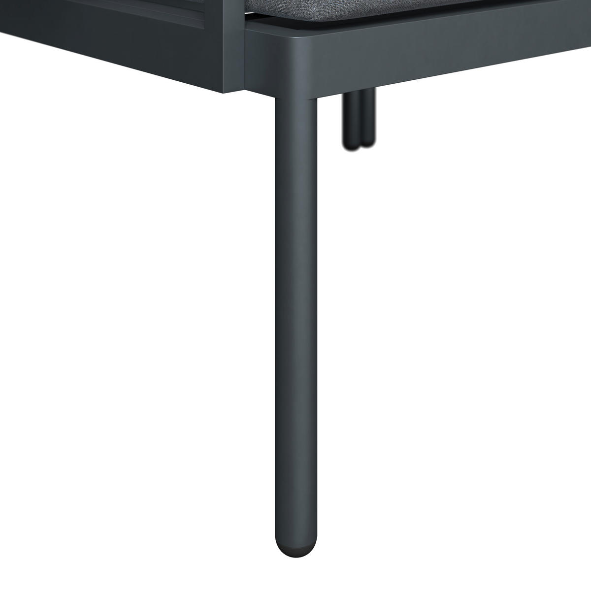 LOUNGEGARNITUR 3-teilig   85/64.5/71.5 cm Stahl  - Dunkelgrau/Naturfarben, MODERN, Kunststoff/Textil (85/64.5/71.5cm) - Ambia Garden