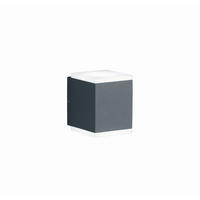 AUßENLEUCHTE   - Graphitfarben, Design, Kunststoff/Metall (10,5/9/8cm) - Helestra