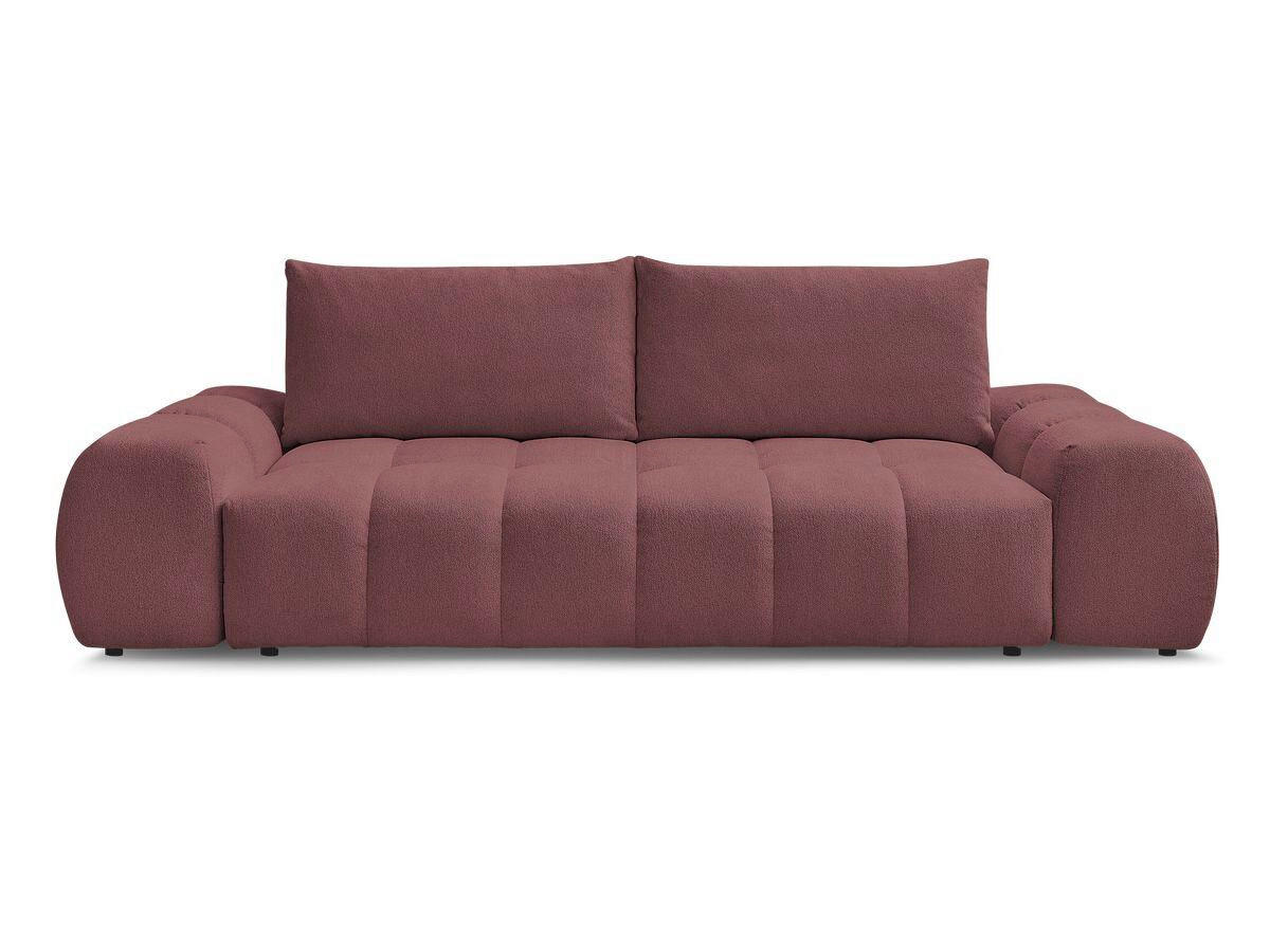 SCHLAFSOFA Flachgewebe Rot  - Rot/Schwarz, MODERN, Kunststoff/Textil (278/115/90cm) - Livetastic