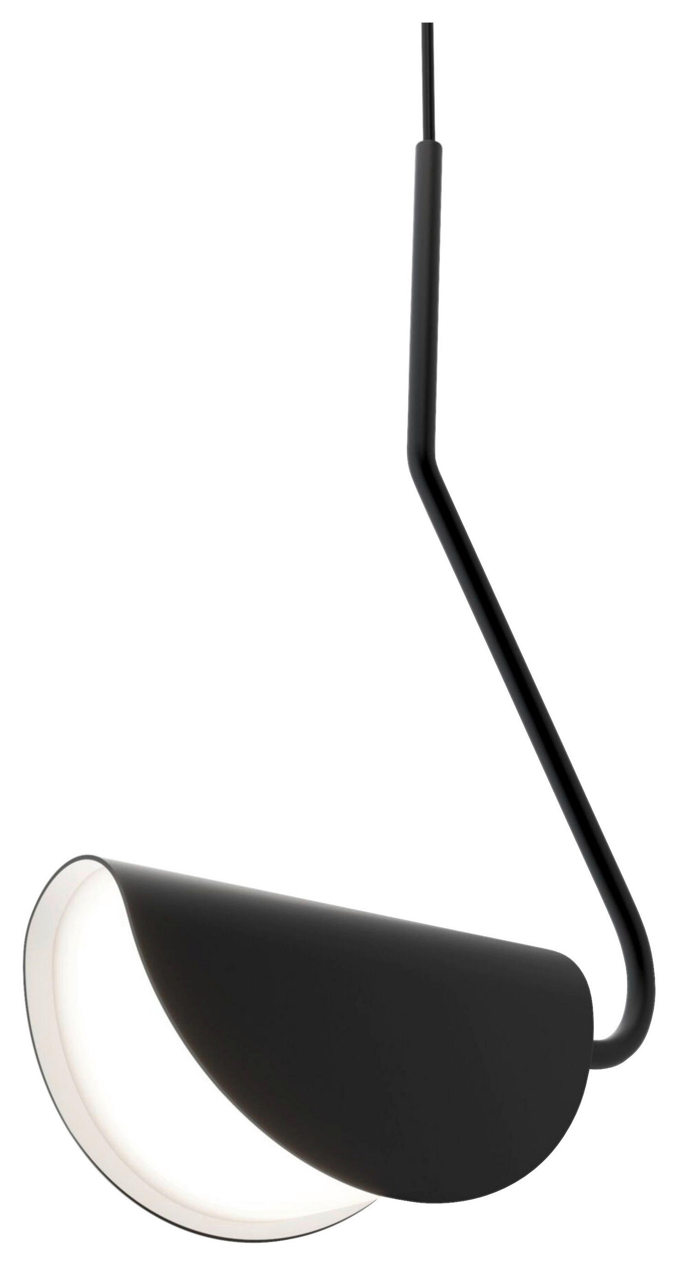 PENDELLEUCHTE 23/39,3/9,5 cm   - Schwarz/Weiß, Basics, Kunststoff/Metall (23/39,3/9,5cm) - MAYTONI