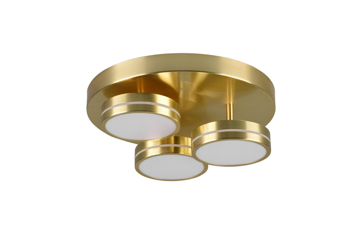 LED-DECKENLEUCHTE 35/13 cm   - Messingfarben, Basics, Metall (35/13cm) - Trio Leuchten