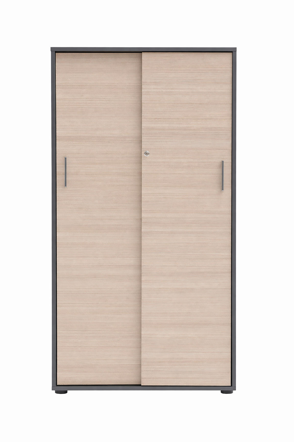 AKTENSCHRANK Anthrazit, Beige  - Beige/Anthrazit, MODERN, Holzwerkstoff (80,1/150/38,2cm) - MID.YOU