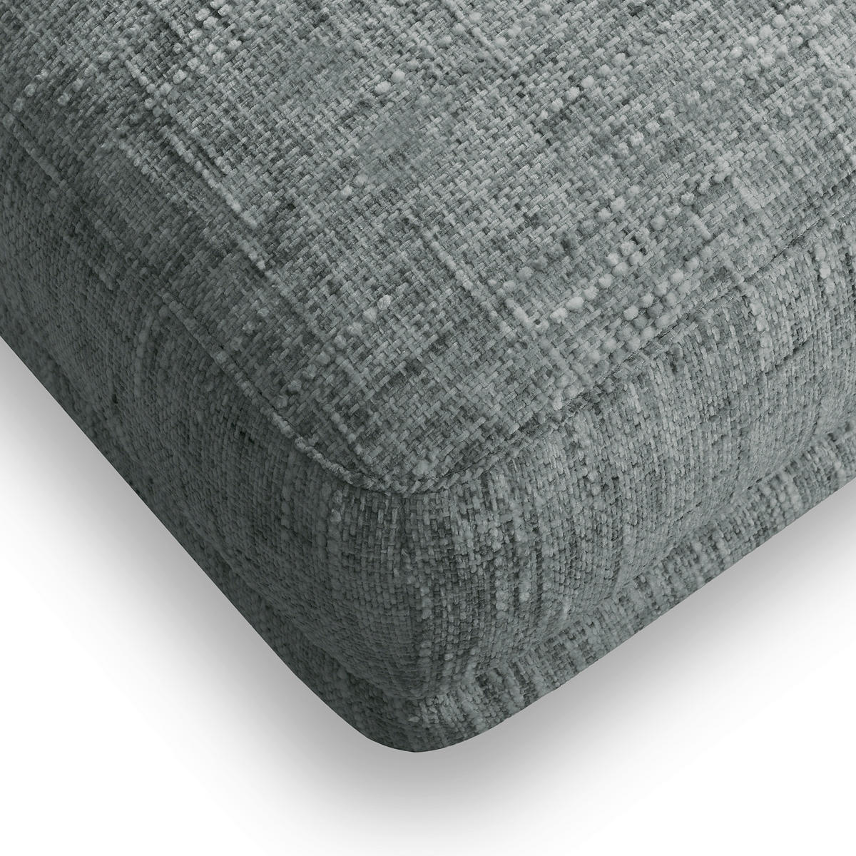 HOCKER Textil Anthrazit  - Anthrazit/Schwarz, Design, Textil/Metall (96/45/80cm) - P & B