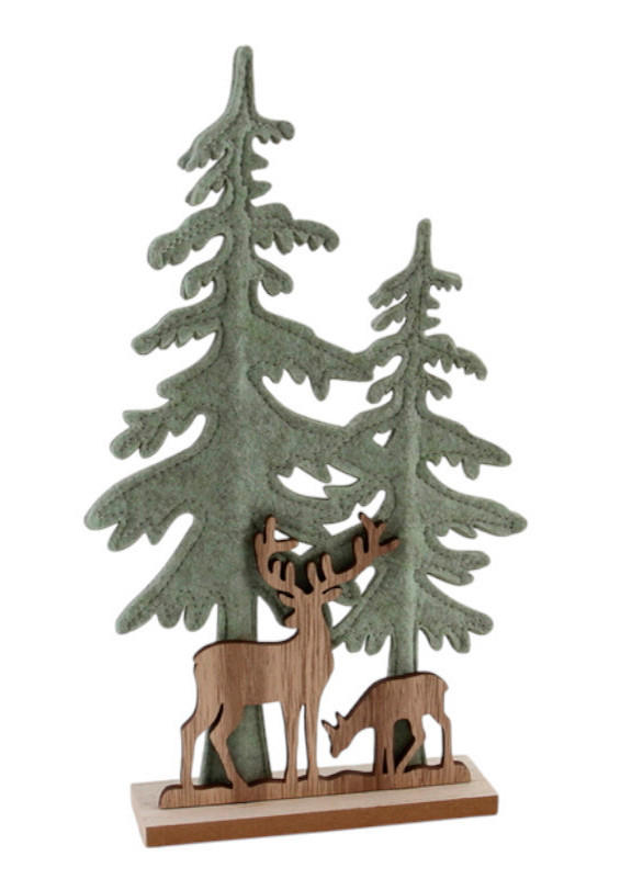 DEKOBAUM - Salbeigrün, Basics, Textil (17/30/4cm)