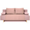 SCHLAFSOFA  in Cord, Velours Rosa  - Buchefarben/Creme, KONVENTIONELL, Holz/Textil (191/92/89cm) - Carryhome