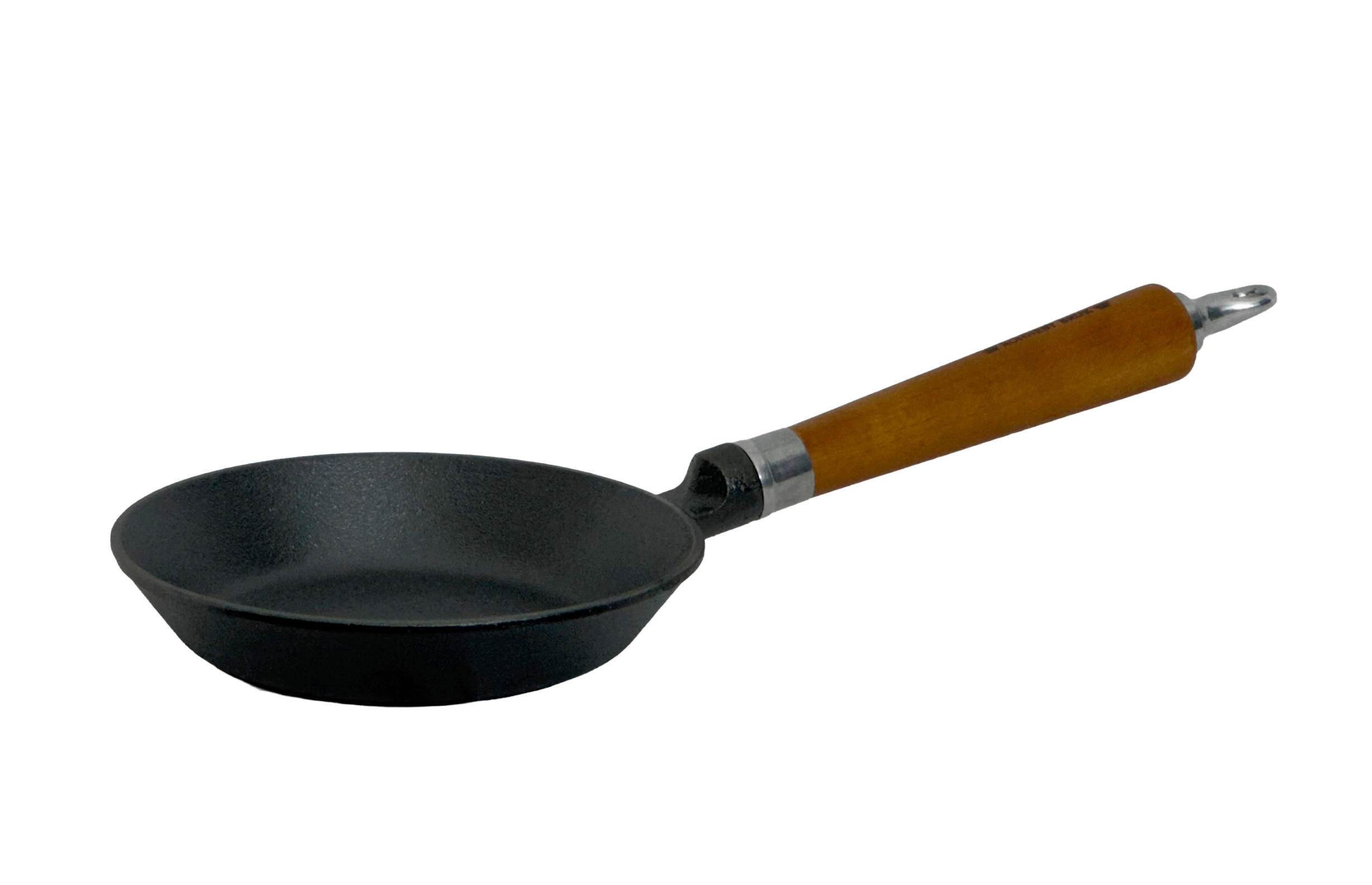 BRATPFANNE  - Schwarz/Braun, Basics, Holz/Metall (42/18/8cm)