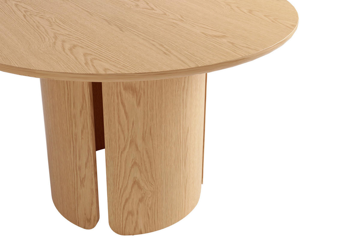 ESSTISCH 120/120/76 cm Echtholz, Nachbildung  Holzwerkstoff rund Eiche Bianco  - Eiche Bianco, MODERN, Holzwerkstoff (120/120/76cm) - Schöner Wohnen