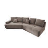 BIGSOFA in Bouclé Taupe  - Taupe/Schwarz, Modern, Kunststoff/Textil (323/91/155cm) - Livetastic