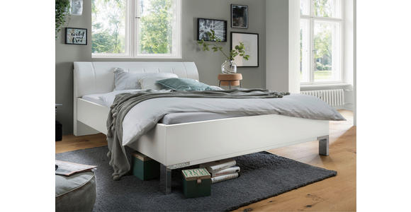 BETT 180/200 cm  in Weiß  - Weiß, KONVENTIONELL, Holzwerkstoff/Textil (180/200cm) - Venda