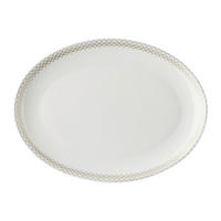 PLADANJ   33.70/25.10/2.6 cm          Jade Glam  - bijela/zlatne boje, Basics, keramika (33.70/25.10/2.6cm) - Rosenthal